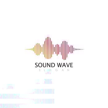 Sound waves vector illustration