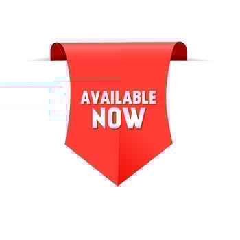 Available now banner. Available now icon banner for apps and websites. vector illustration.