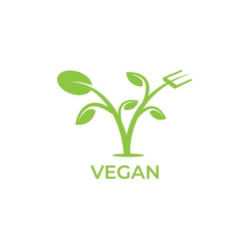 egan calligraphy logo with green leaves vector