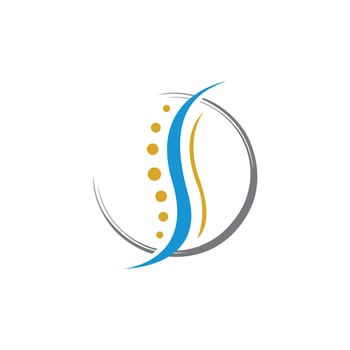 Chiropractic and orthopedic health care logo vector