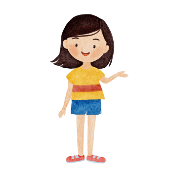Watercolor cute girl wearing t-shirt png