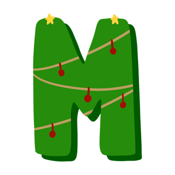 Christmas Alphabet letter png