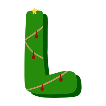 Christmas Alphabet letter png