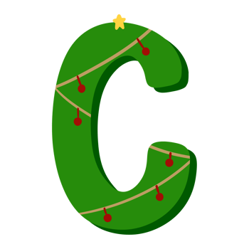 Christmas Alphabet letter png