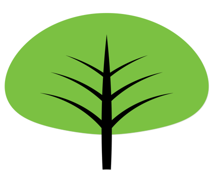 tree cartoon design png