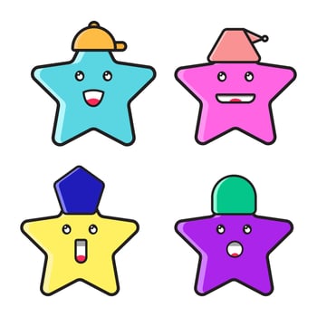 illustration of star style vector
