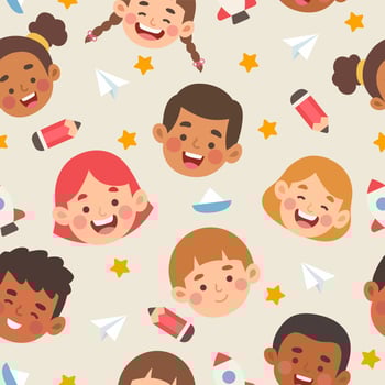 Happy Children Day Seamless Pattern vector