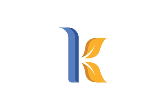 K letter colorful logo vector