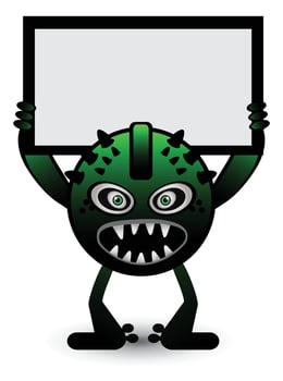 Monster Banner illustration vector