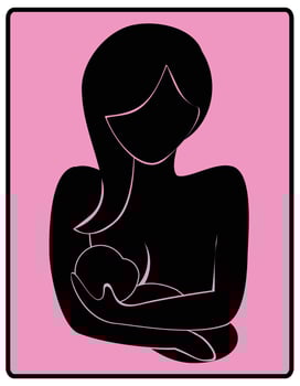 Mother Love Baby vector