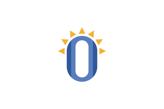 Letter O Colorful Logo vector