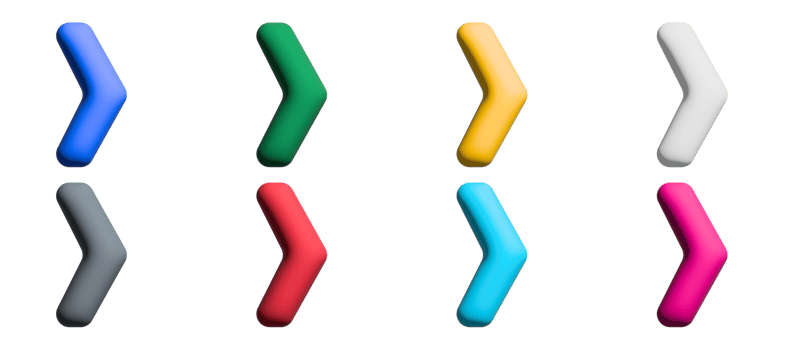 Arrows big colorful set icons. Arrow icon. Arrow. Cursor. Modern simple arrows. png