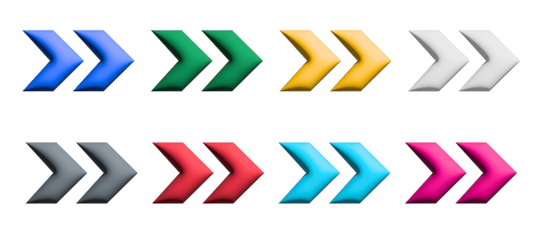 Arrows big colorful set icons. Arrow icon. Arrow. Cursor. Modern simple arrows. png