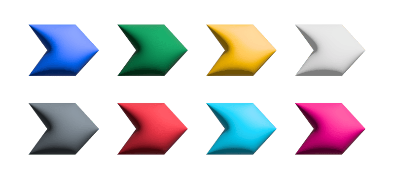 Arrows big colorful set icons. Arrow icon. Arrow. Cursor. Modern simple arrows. png