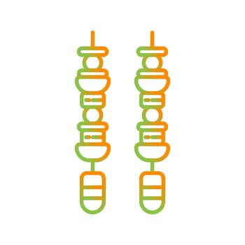 Skewer Vector Icon