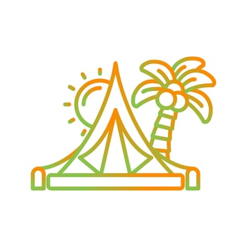 Tent Vector Icon