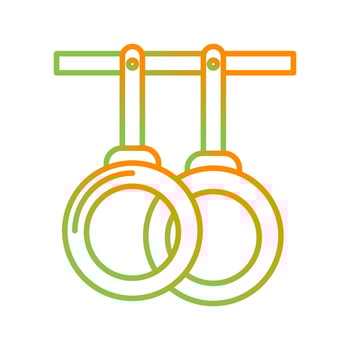 Gym Rings Vector Icon