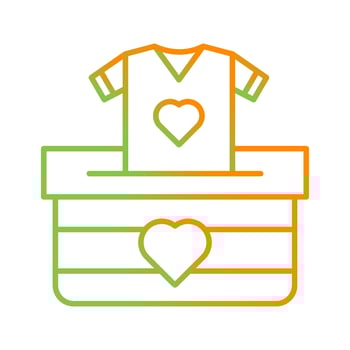 Cloth Donate Vector Icon