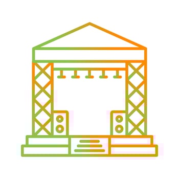 Stage Vector Icon