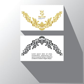 Creative and Clean Double-sided Business Card Template. Vector Illustration.