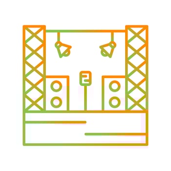 Stage Vector Icon