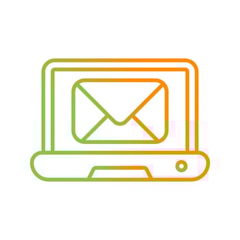 Laptop Mail Vector Icon