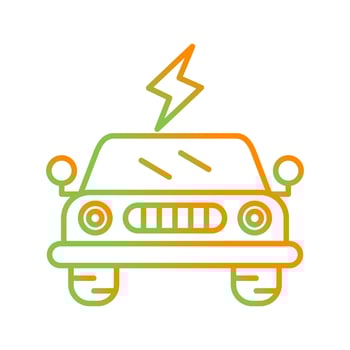 Electric Car Vector Icon