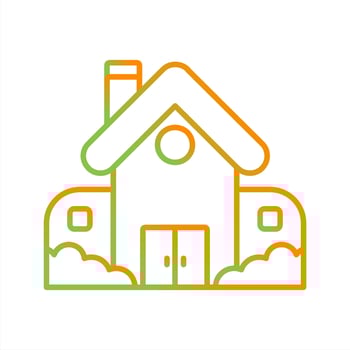 Retirement Home Vector Icon