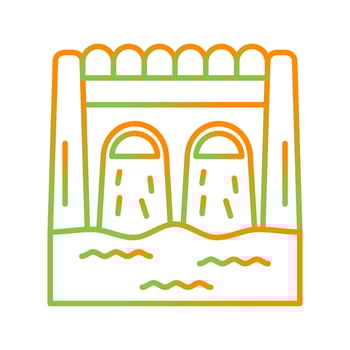 Dam Vector Icon