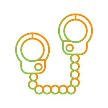 Police Handcuffs Vector Icon