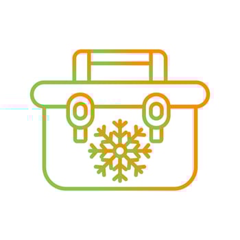 Portable Fridge Vector Icon