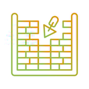 Masonry Vector Icon