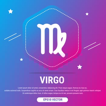 Horoscope constellations with zodiac sign symbols on gradient light blue and pink background. Planets, stars and constellations in outer space. Telescope to study the stars. Eps10 Vector illustration