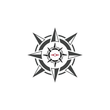 Compass logo template vector icon