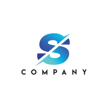 Cut S Letter Logo, S Letter Logo vector