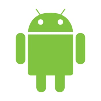 Android logo on transparent background vector