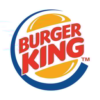 Burger king old logo on transparent background vector