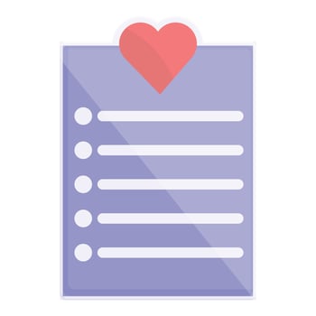 Like wishlist icon cartoon vector. Store purchase vector