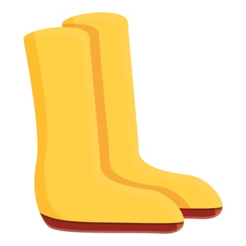 Gumboot icon, cartoon style vector