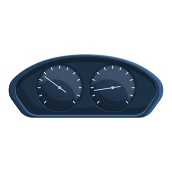 Car dashboard icon, cartoon style vector