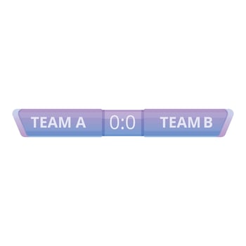 Sport scoreboard icon, cartoon style vector