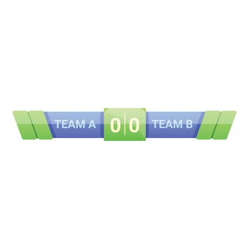 Display scoreboard icon, cartoon style vector