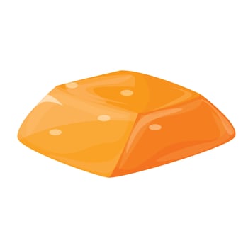 Candy salted caramel icon, cartoon style vector
