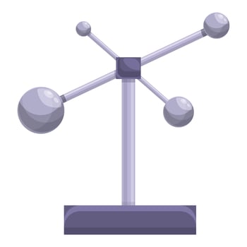 Perpetual motion stand icon, cartoon style vector