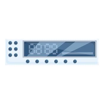 Taximeter traffic icon, cartoon style vector