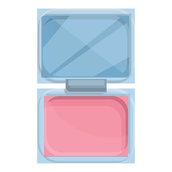 Korean perfume icon, cartoon style vector