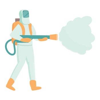 Chemical action icon cartoon vector. Control pest vector