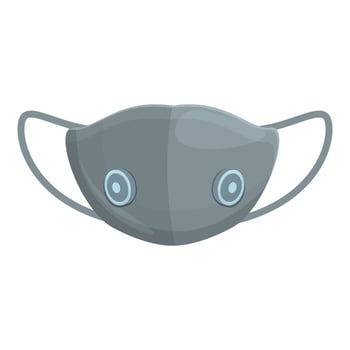 Face mask protect icon cartoon vector. Medical equipment vector