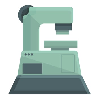 Work cnc machine icon cartoon vector. Factory equipment vector