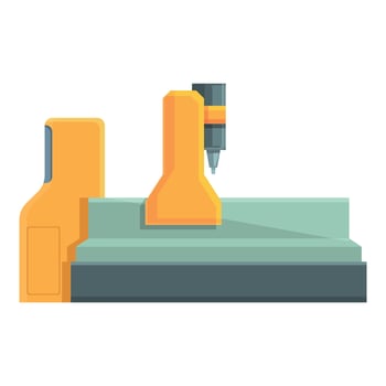 Arm robot machine icon cartoon vector. Factory industry vector
